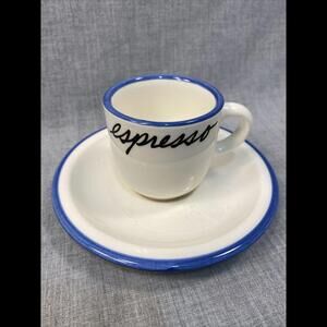 Italy Set Of 5 Espresso Cup And Saucer